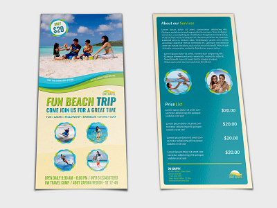 Tour And Travel Dl Size Flyer Template