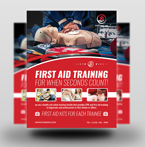 First Aid Flyer Template by OWPictures on Dribbble