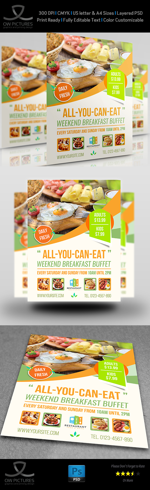 Breakfast Flyer Template By OWPictures On Dribbble