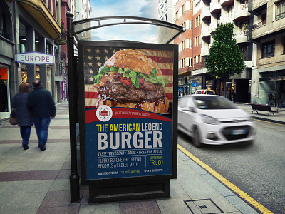 Burger Restaurant Poster Template