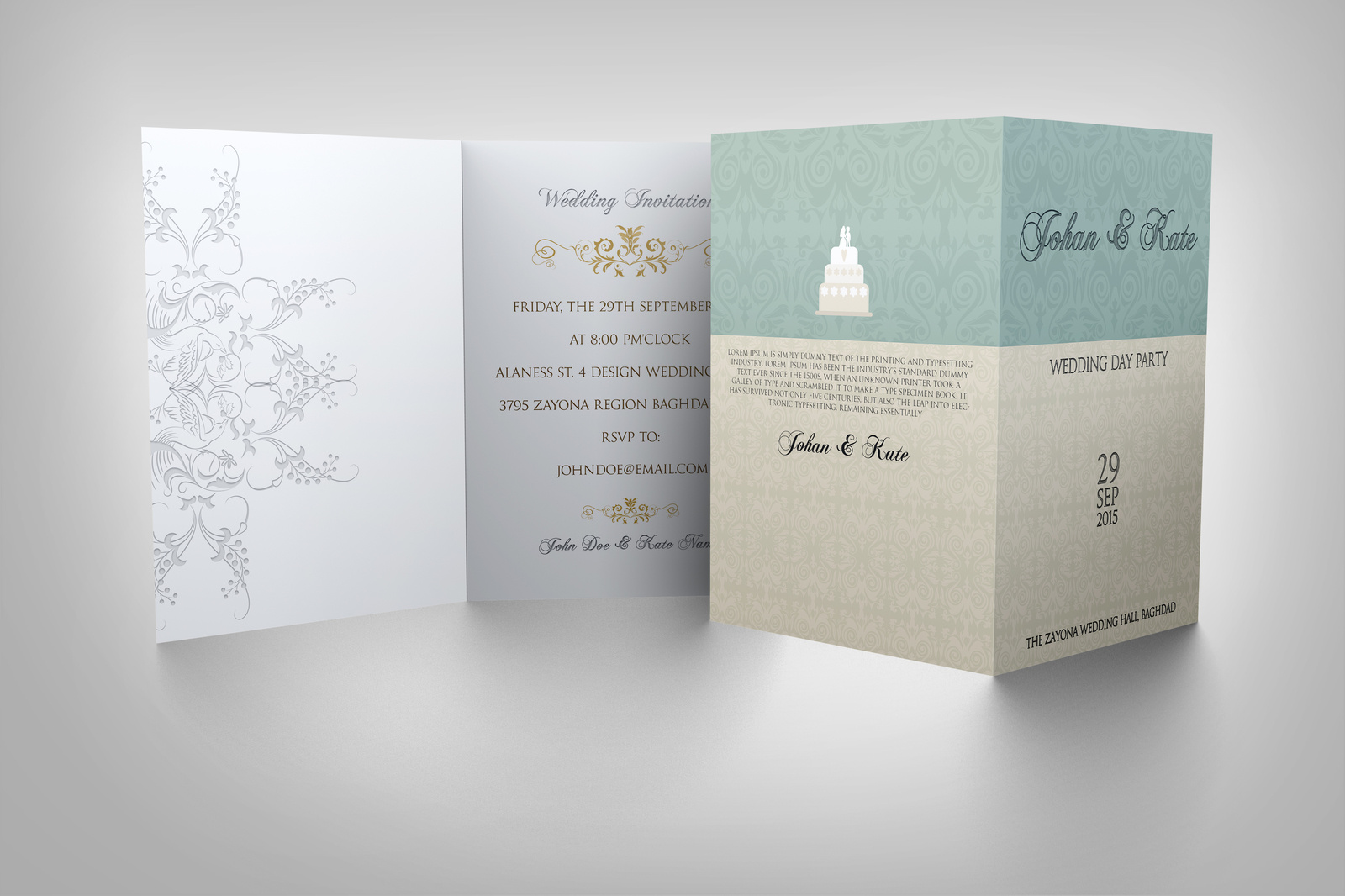 Weeding Invitation Card Template