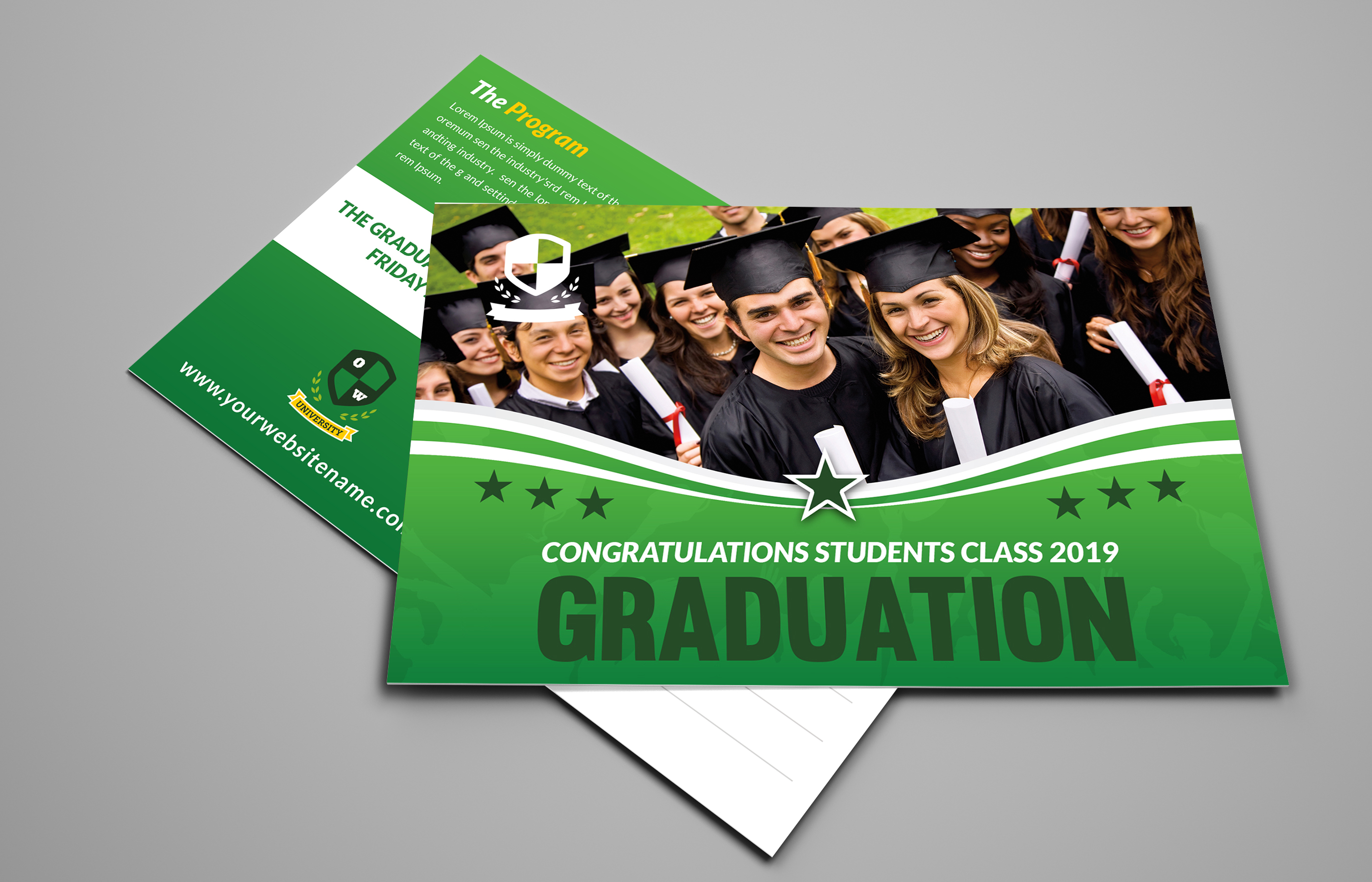 Graduation Postcard Template by OWPictures on Dribbble