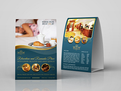 Hotel Table Tent Template accommodation apartment deluxe exclusive executive guest holiday hospitality hotel hotel menu house king menu motel psd resort restaurant room sea suite