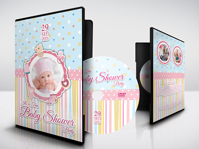 Baby Shower Party Dvd Cover Template