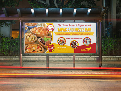 Restaurant Billboard Template