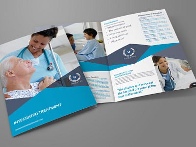 Medical Care Bi Fold Brochure Template
