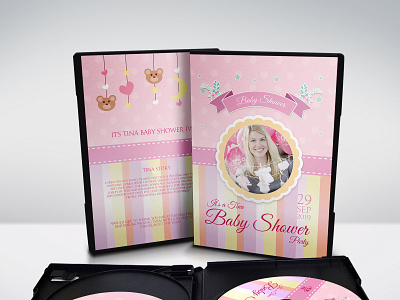 Baby Shower Party Dvd Cover Template baby baby dvd baby shower baby shower dvd birthday boy ceremony childhood dance disc covers dvd dvd covers dvd template event first birthday girl hipster invitation its boy kid