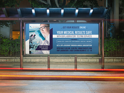 Medical Laboratory Billboard Template