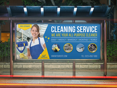 Cleaning Services Billboard Template