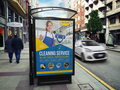 Cleaning Services Poster Template