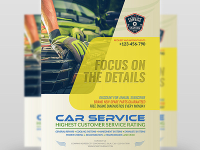 Car Service Flyer Template a4 auto auto repair auto show automobile brand branding business car car wash commerce corporate electric electronic engine fast foil mechanic motor motors