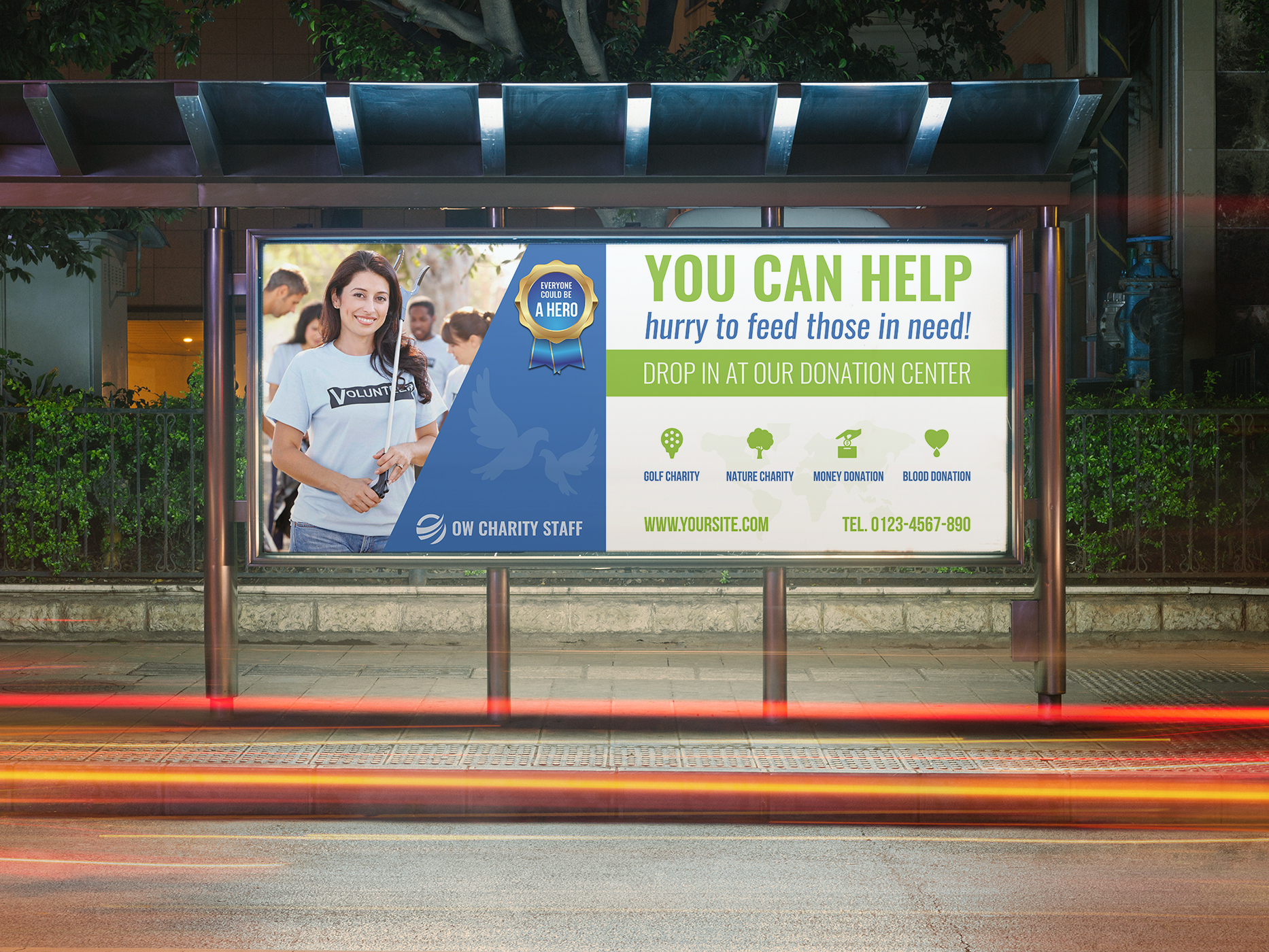 Volunteer Billboard Template By Owpictures On Dribbble