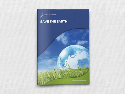 Environment Eco Brochure Template booklet brochure clean company company profile corporate design earth eco ecological energy environment family fresh future green happiness health life nature