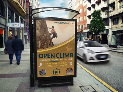 Climbing Sport Poster Template