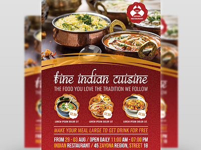 Indian Restaurant Designs Themes Templates And Downloadable Graphic Elements On Dribbble