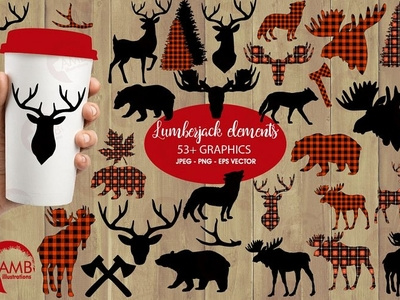 Lumberjack clipart, graphic, illustration, AMB-2315 artwork design art bundles design clipart lumberjack illustration graphic