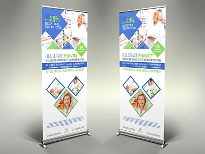 Pharmacy Signage Banner Roll Up Template