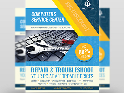 Computer Services Flyer Template computer device devices electric electronic electronics entrepreneur gadget irepair laptop maintenance pc pc repair promotion repair repair center server service service center