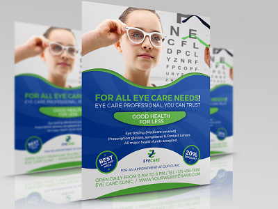 Optometrist Optician Flyer Template by OWPictures on Dribbble
