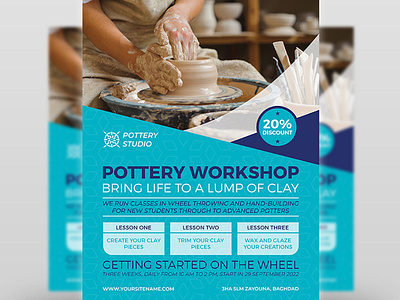 Pottery Workshop Flyer Template