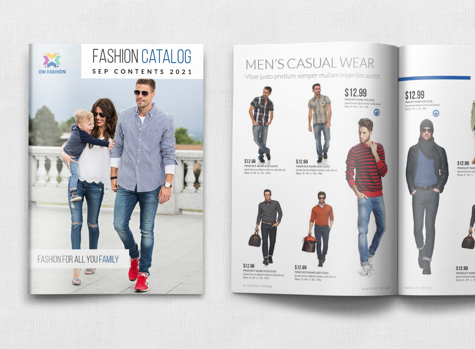 fashion catalogue design template free