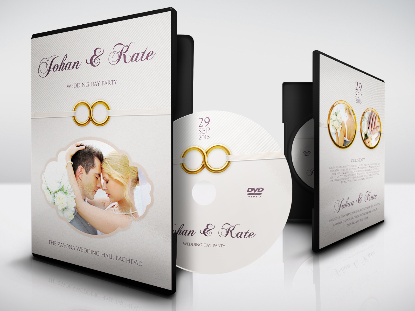 Wedding DVD Cover And Label Template By OWPictures On Dribbble