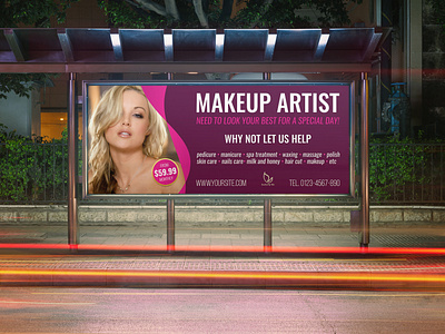 Beauty Center Billboard Template