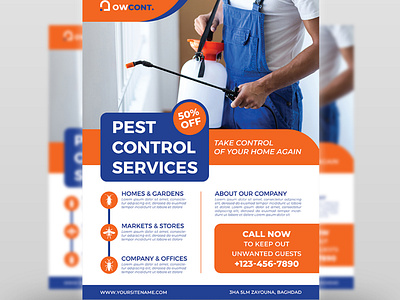 Pest Control Services Flyer Template
