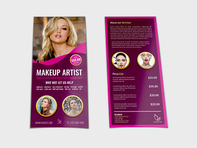 Beauty Center Flyer DL Size Template beauty beauty care flyer beauty center beauty clinic flyer beauty flyer beauty salon care clinic cosmetic cream bath facial flyer hair health make up makeup manicure nails pedicure salon