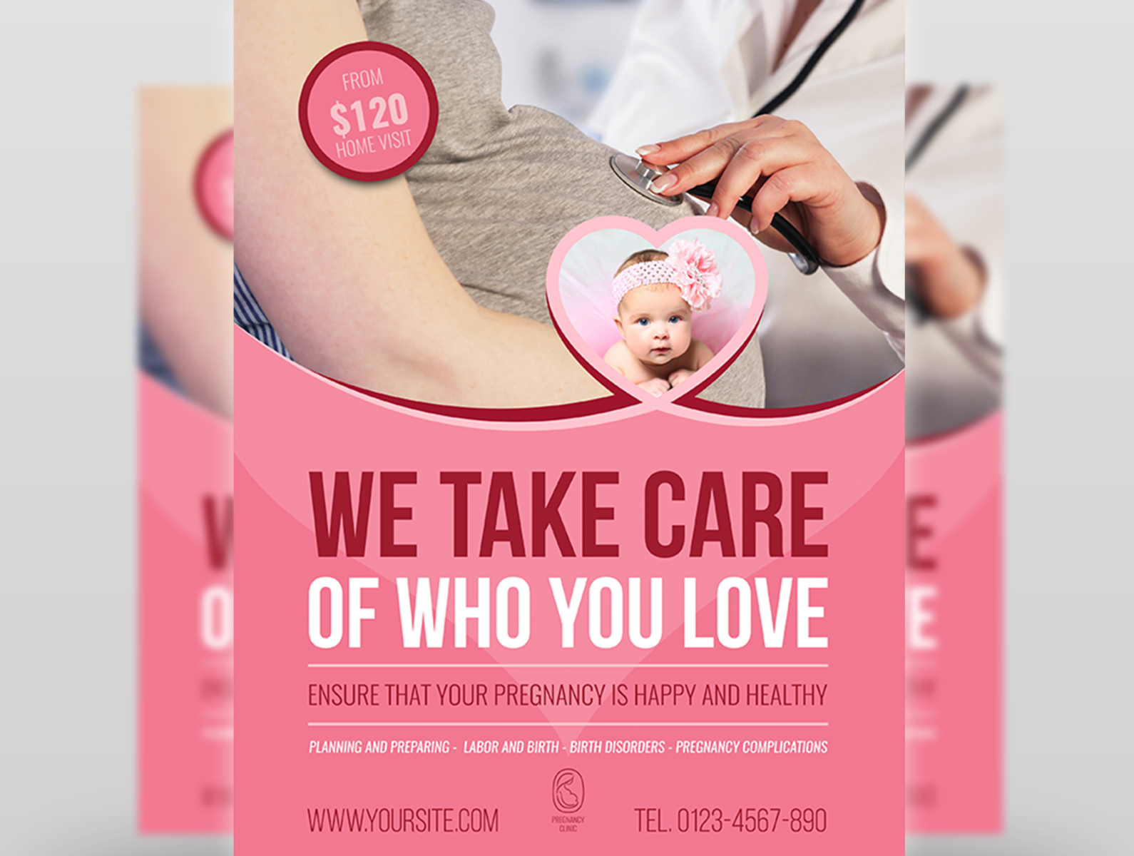 Pregnancy Flyer Template By OWPictures On Dribbble