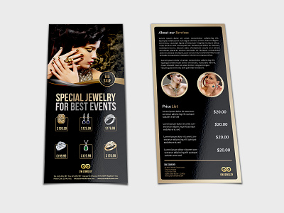 Jewelry Flyer Templates bracelet commerce craft crafts design diamond diamonds earring flyer gemstone gold holiday jeweler jewellery magazine mall necklace pamphlet pearl pendants