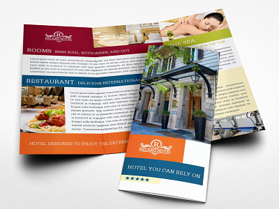Hotel and Motel Tri Fold Brochure Template