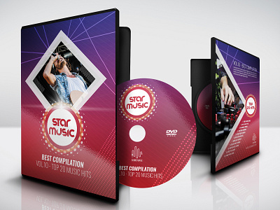 Music DVD Cover and Label Template