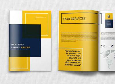 Annual Report Brochure Template annual report booklet brand branding business catalog clean company corporate creative design elegant identity indesign infographics informational proposal report template trend