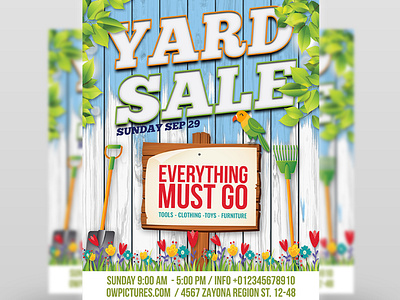 Yard Sale - Garage Sales Flyer Template