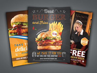 Burger Restaurant Flyer Template