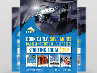 Travel Company Flyer Template