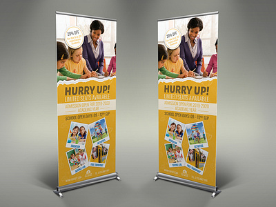 Junior School Education Signage Banner Roll Up Template