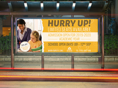 Junior School Education Billboard Banner Template