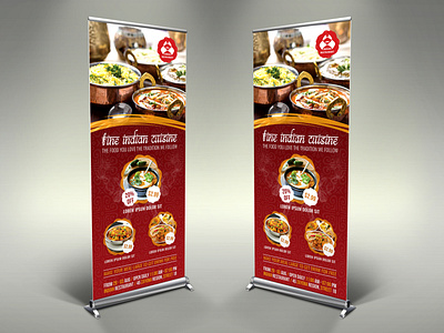 Indian Restaurant Signage Rollup Banner Template By Owpictures On Dribbble