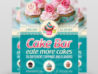 Cake Flyer Template