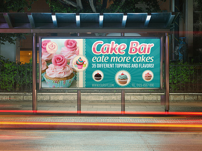 Cake Shop Billboard Template