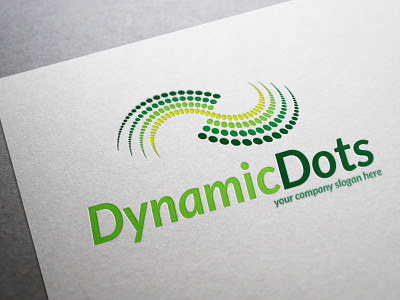 Dynamic Dots Logo Template advert advertisements airline bank business cargo coffee colorful connection corporate design drink energy food institute logo market organization powerpoint wave