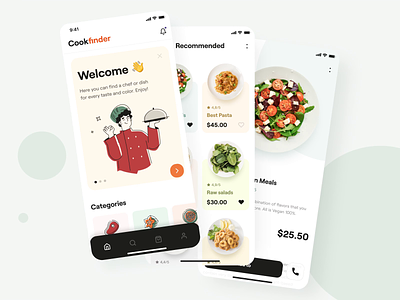 The cookfinder app interaction android animated animation app cook design gif illustration interaction interaction design interface ios mobile mobile design motion motion design ui userinterface ux video
