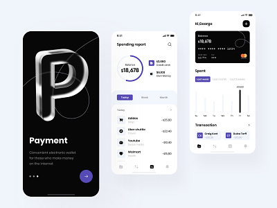 The Payment mobile app design