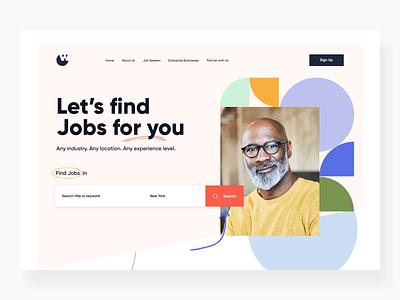 The worker job searching product page ae after effect animation after effects interaction job jobs landing landing design landing page landing page design landingpage motion motion design motiongraphics product page search web design webdesign website website design
