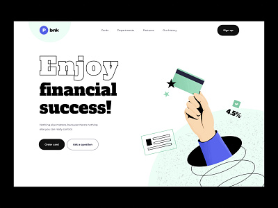 Pbnk product page ui design