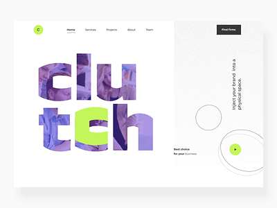 The Clutch redesign concept animation color concept interaction interactiondesign interactions landing landing page landingpage motion motion design motion graphic ui ux uxdesign web web design webdesign website website design