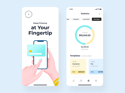Payment mobile app design
