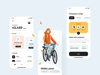Trip ride mobile application design